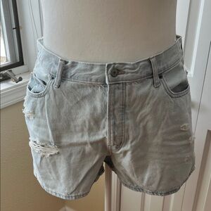 Old Navy Light Blue Distressed Denim Shorts